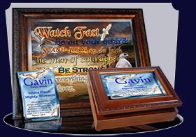PC-AN52, Name Meaning Card, Wallet Sized, with Bible Verse  white hawk Gavin bird